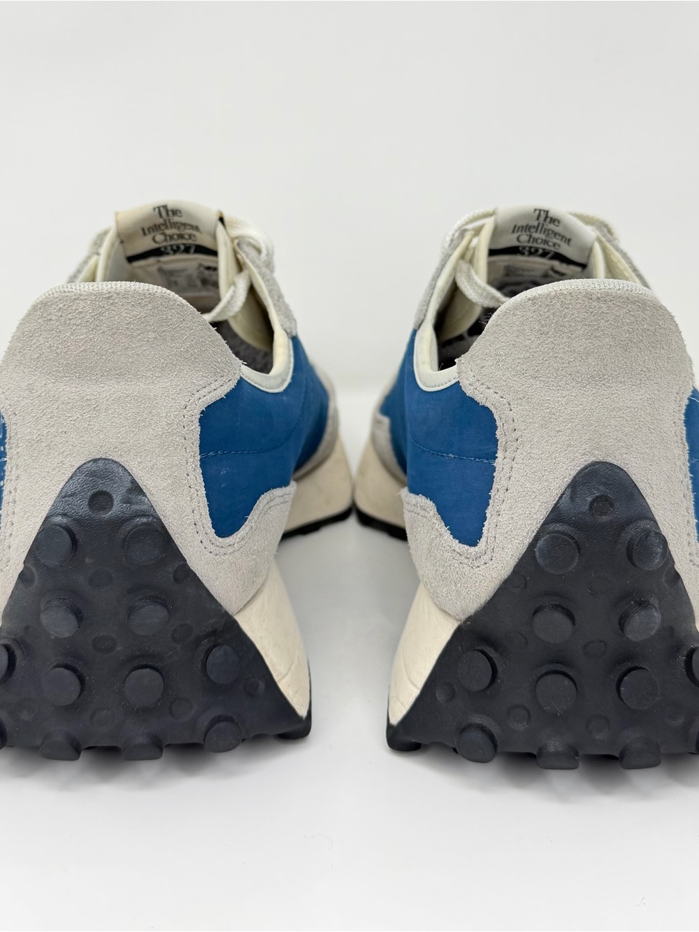 New Balance 327 MS327LU1 Men’s Size 13 Blue Grey Black Suede Retro Sneakers - Picture 4 of 6